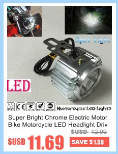 2 шт. Универсальный U1 рыбий глаз светодиодный 12 Вт мотоциклетный светильник головной светильник для вождения противотуманная фара Ночная Рабочая лампа+ переключатель