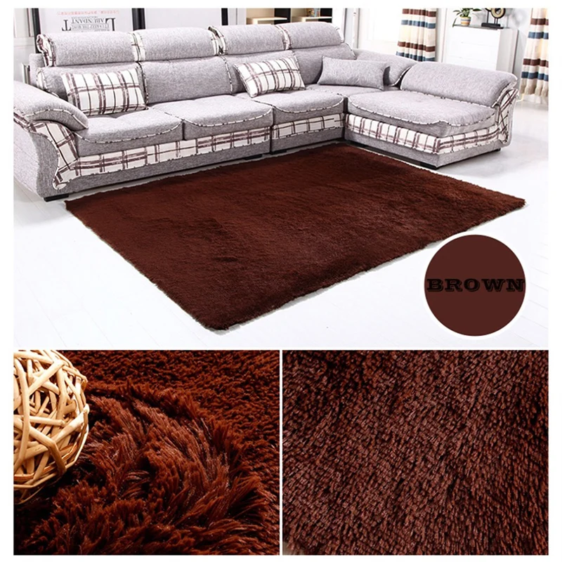 Полиэфирное волокно для дома гостиной ковер противоскользящая ворсистая зона напольный коврик экологически чистые красители легко чистить