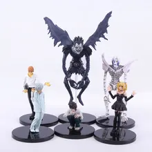Anime Death Note L Killer Ryuuku Rem Misa Amane PVC Action Figures Toys 6pcs/set