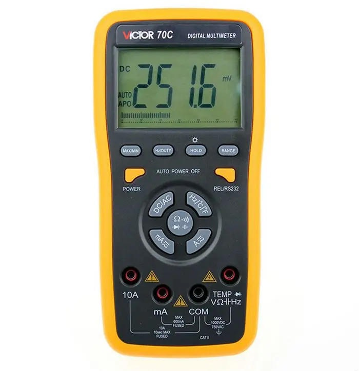 

VC70C intelligent digital multimeter autoranging multimeter with USB multimeter.