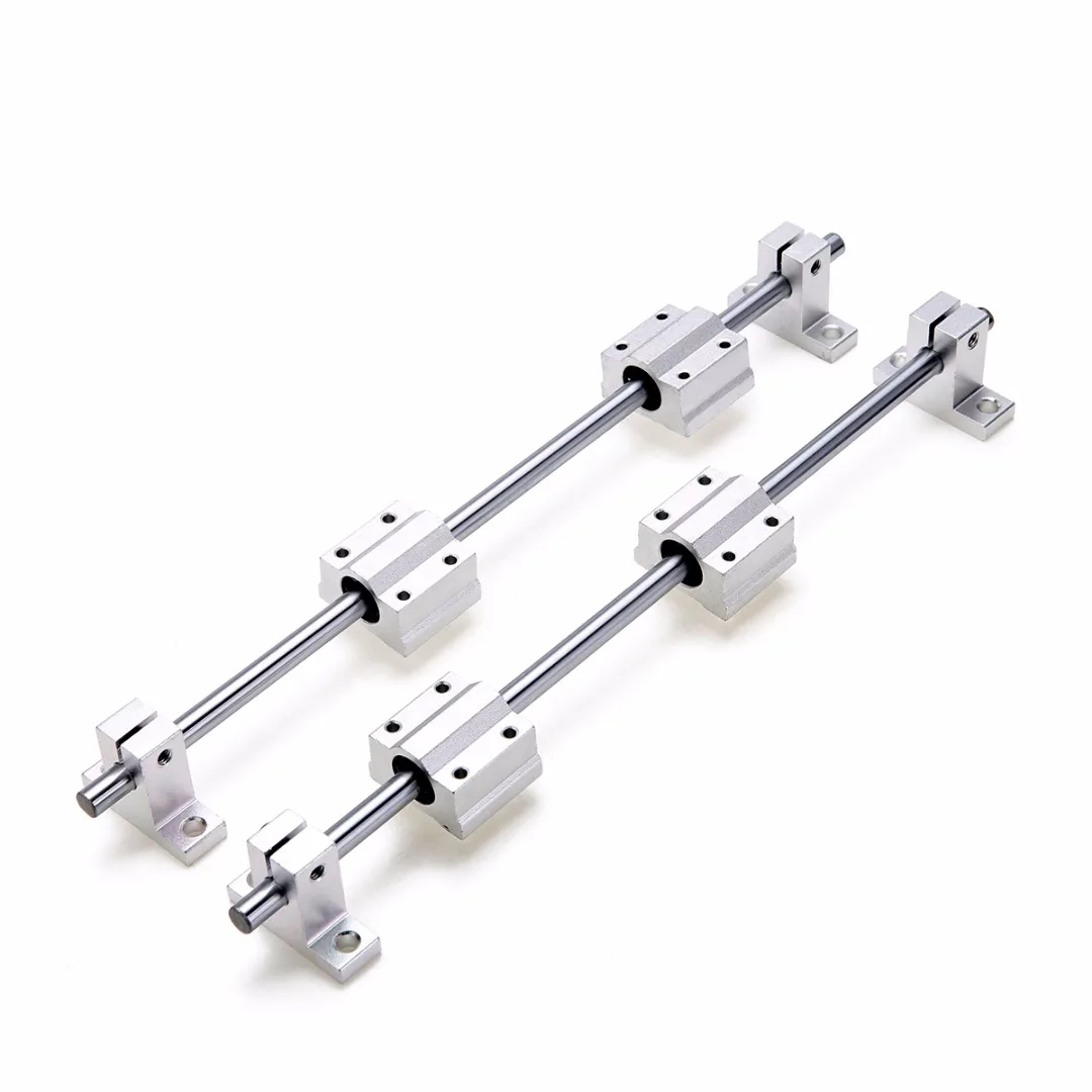 

1 Set 8mm 300mm Linear Bearing Aluminum Blocks Chrome Plated Rail Shaft With SK8 SCS8UU Guide Support Bearing Slip Motor