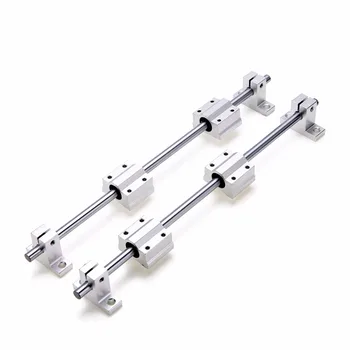 

1 Set 8mm 300mm Linear Bearing Aluminum Blocks Chrome Plated Rail Shaft With SK8 SCS8UU Guide Support Bearing Slip Motor