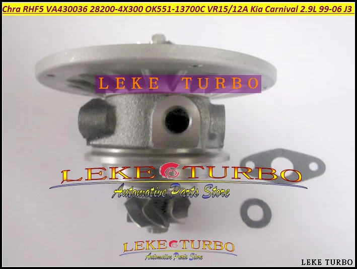 Turbo Cartridge CHRA RHF5 VA430036 28200-4X300 OK551-13700C VR15 VR12A Turbocharger For KIA Carnival I 2.9L 1999-06 J3 TCI (4)