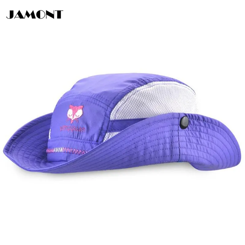 

JAMONT Summer Fishing Hat Boys Girls Child Cartoon Hat Sunshade Children Adjustable Bucket Hats S-48cm M-50cm Hats 5 Colors