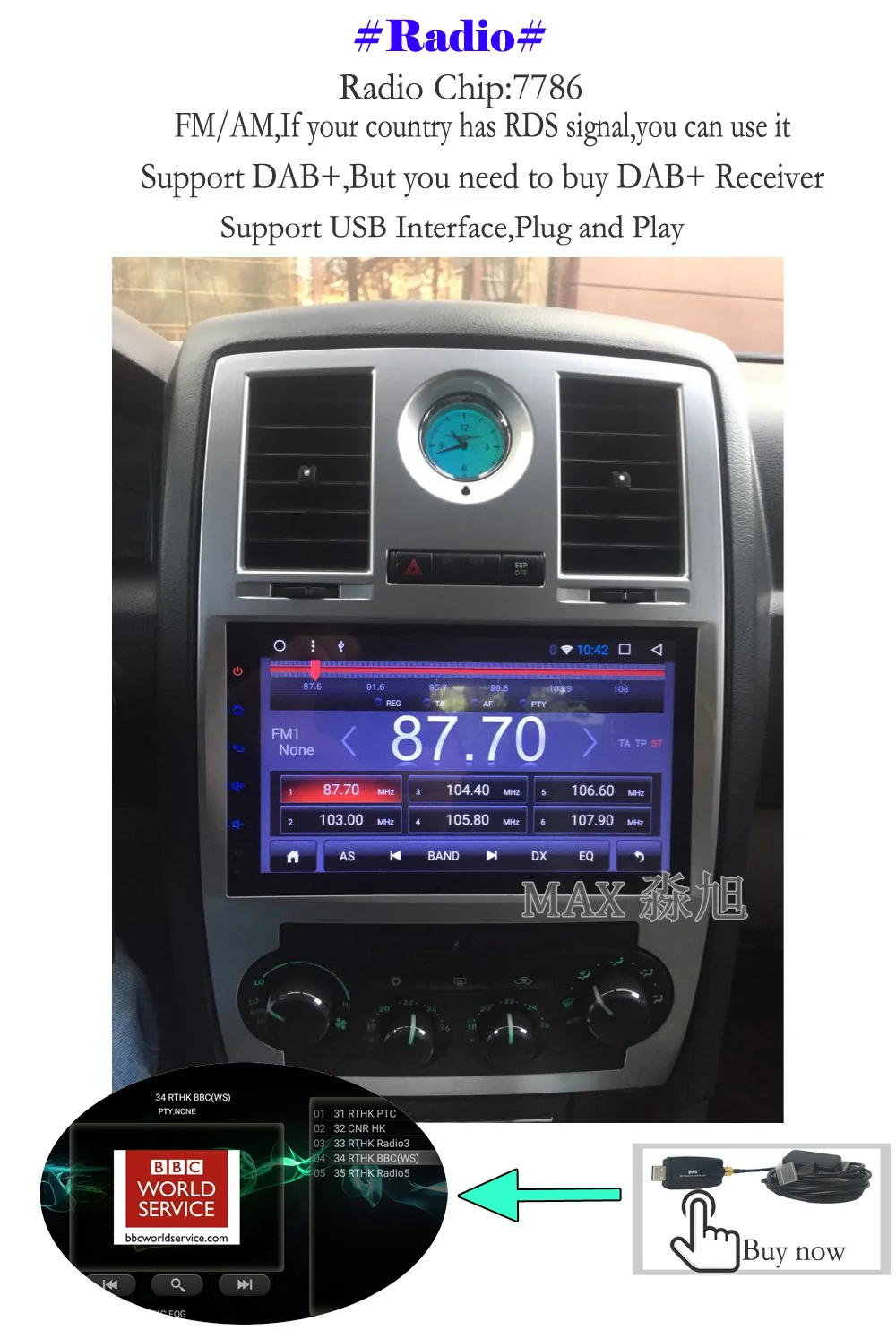 Clearance MAX Android 8.1 Car DVD Player for Chrysler 300C 2000/01/02/03/04/05/06/07/08/09/10/11/12/13/2014 Car Radio 4G WiFi SWC GPS Map 4 Clearance MAX Android 8.1 Car DVD Player for Chrysler 300C 2000/01/02/03/04/05/06/07/08/09/10/11/12/13/2014 Car Radio 4G WiFi SWC GPS Map 4