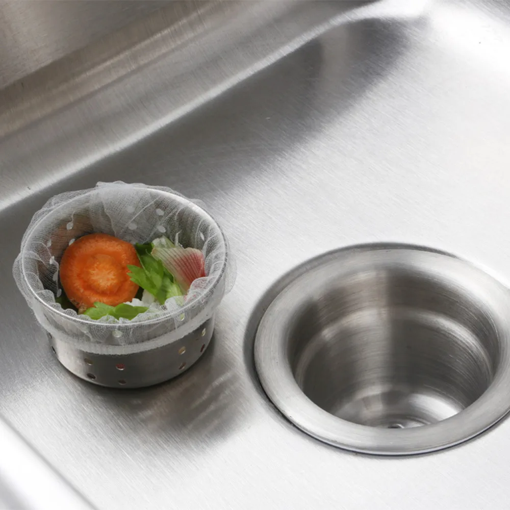 10pcs/30pcs/100PCS/set Disposable Kitchen Waste Sink Strainer Filter