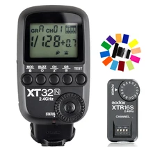 Godox XT32N 2.4G Sem Fio HSS 1/8000 s Gatilho Flash XTR-16S Receptores Para Nikon DSLR