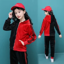 2018 New Children Kids girls Clothing Winter Sets Hooded Coat Suits Fall pleuche Coat+Pant 2Pcs Clothes set 3 4 5 6 8 Years 2018 New Children Kids girls Clothing Winter Sets Hooded Coat Suits Fall pleuche Coat+Pant 2Pcs Clothes set 3 4 5 6 8 Years