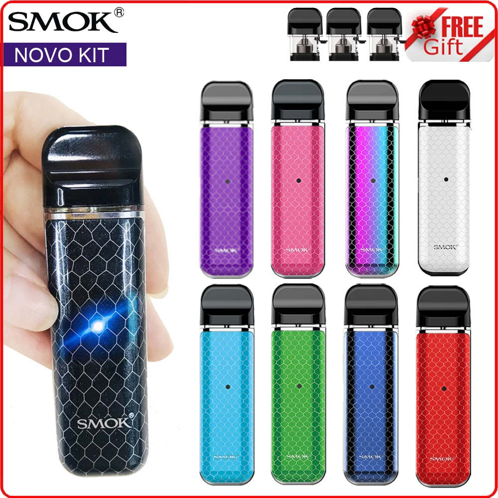 

Original SMOK Novo 2 Kit 800mAh Battery Electronic E Cigarette Vaping Mini Vape with Cartridge Pod Coil Atomizer S NORD PRM40