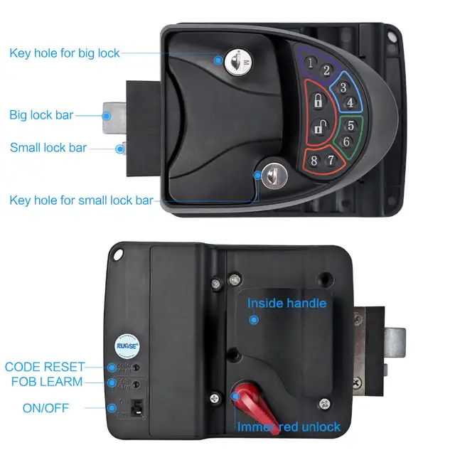 Rv Keyless Handle Door Lock For Camper Trailer Latch With Keypad