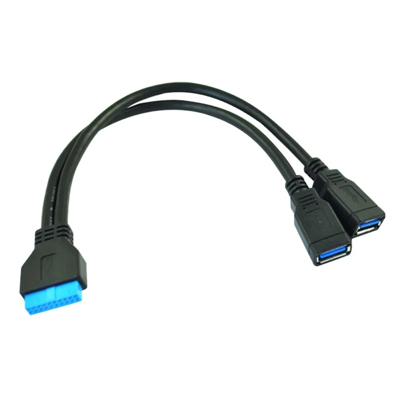 8-дюймовый USB 3,0 20-Pin Материнская плата женский 2 Тип-разъем y-кабель Z4