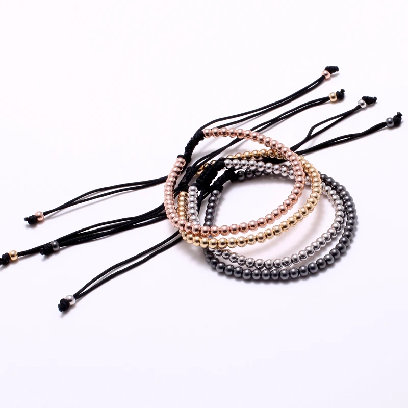 

Mcllroy Men 4mm Titanium Steel Balls Beads Braiding Macrame Bracelet pulseras bracelet homme charm bracelet For Best Friend