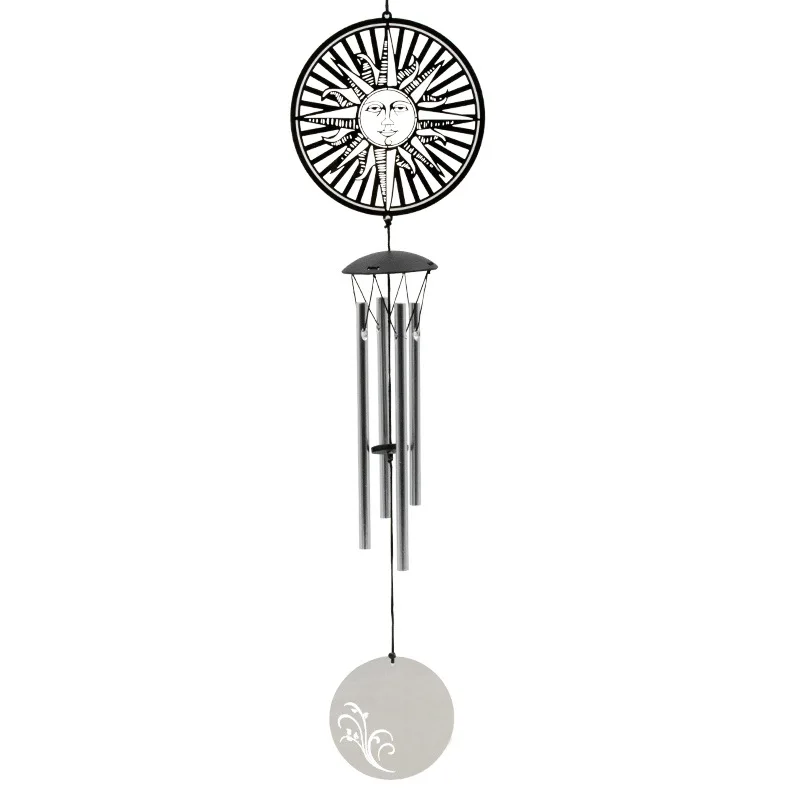 Сад Стиль Нержавеющая сталь wind chime multi колокольчик Музыкальные инструменты творческие подарки для обустройства дома наружной отделки - Цвет: sun