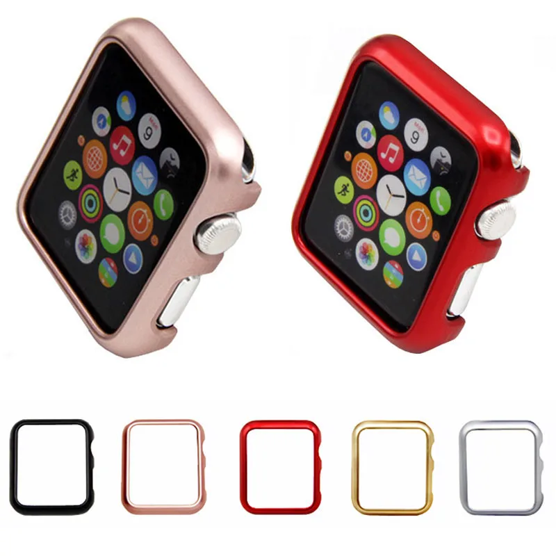 Case Cover for Apple Watch Band 42mm 38mm iWatch 3 2 1 Frame PC Protective Bumper Case Gold Plating Shell Case Cover for Apple Watch Band 42mm 38mm iWatch 3 2 1 Frame PC Protective Bumper Case Gold Plating Shell
