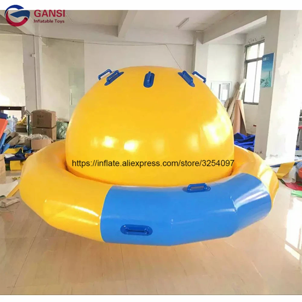 Customized Color Aqua Park Spinner Rocker Toys Inflatable Saturn Boat With Free Pump top quality 200pcs lot aqua color 8mm k9 crystal 32faceted round beads diy jewlery