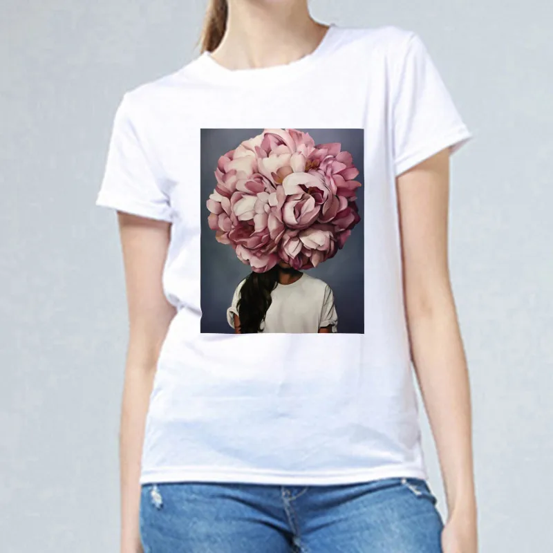 

Harajuku Character Print Female T Shirt Top Tees Crew Neck Short Sleeve Loose Summer Spring Women T-shirts Top Tees
