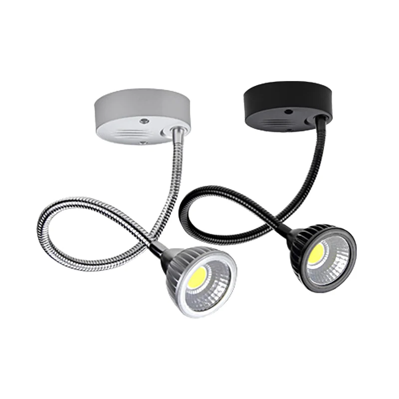 

dimmable spot lamp 5W luz escaparate led track rail and surface mounted spot led fixture85-265V plafond spots 4pcs