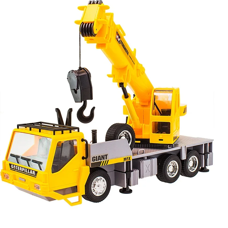 RC Crane Truck 4 Channel Engineering Hoist 6 Wheel Truck Crane With