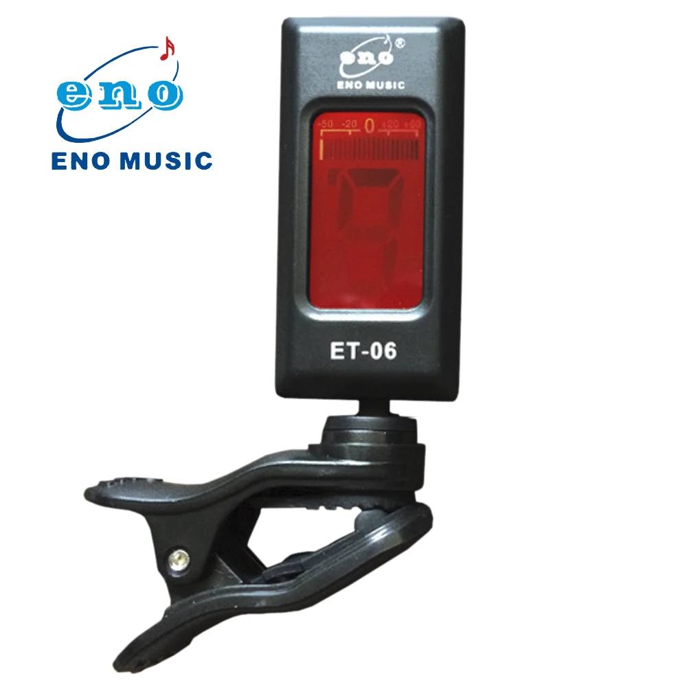 High Quality Portable ENO 360 Degree Mini Rotatable LCD Guitar Tuner