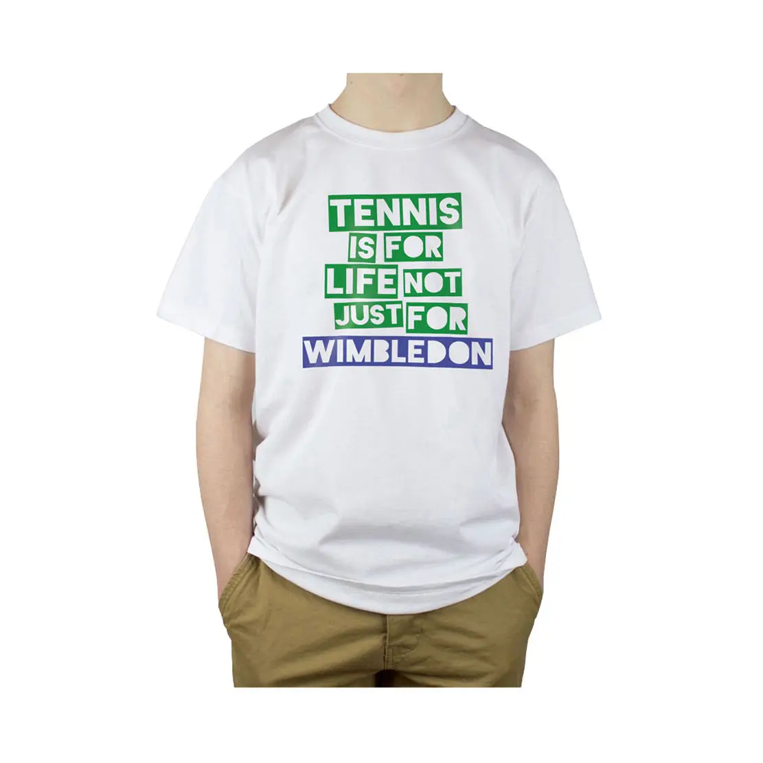 NUOVO-tenniser для жизни не только Уимблдона-Uomo t-shirt di cotone-REGALO | Мужская одежда