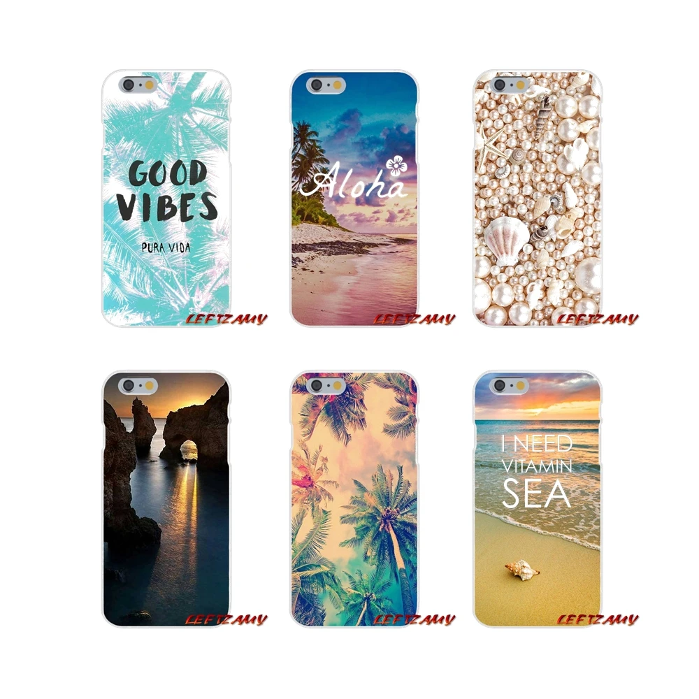 

For Samsung Galaxy S3 S4 S5 MINI S6 S7 edge S8 S9 Plus Note 2 3 4 5 8 Accessories Phone Shell Covers Summer Beach Landscape