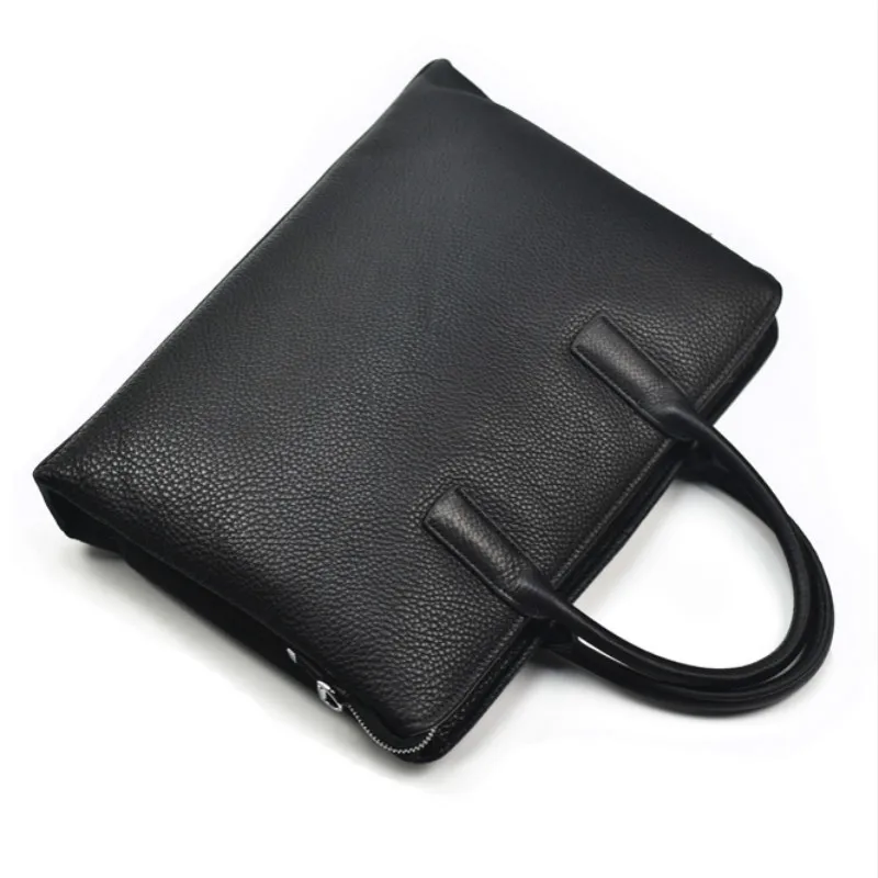 

Top Sell Fashion Simple Dot Famous Brand Business Men Briefcase Bag Genuine Leather Laptop Bag Casual Man Bag Shoulder bags