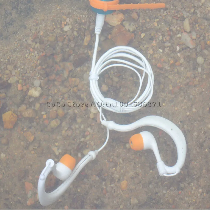 

Original Sports Waterproof Headset Earbuds IPX8 Waterproof Wireless Earphones for MP3 MP4 PC Free Shipping