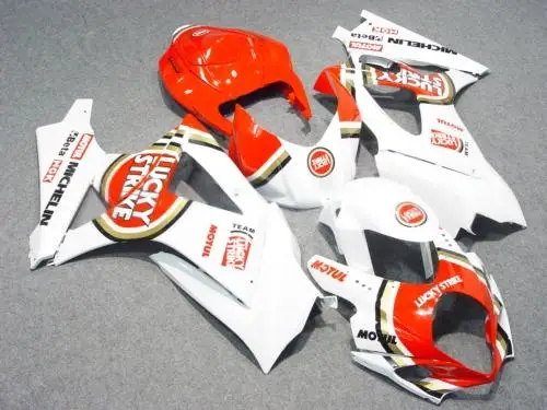 

Motorcycle Fairing kit for SUZUKI GSXR1000 K7 07 08 GSXR 1000 2007 2008 gsxr1000 ABS LUCKY White red Fairings set+7gifts SB23