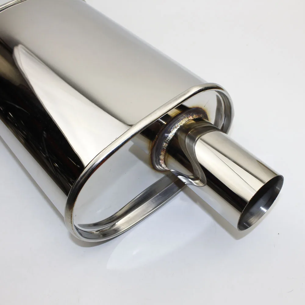 Car accessories Stainless steel 304 exhaust pipe M drum internal back pressure muffler