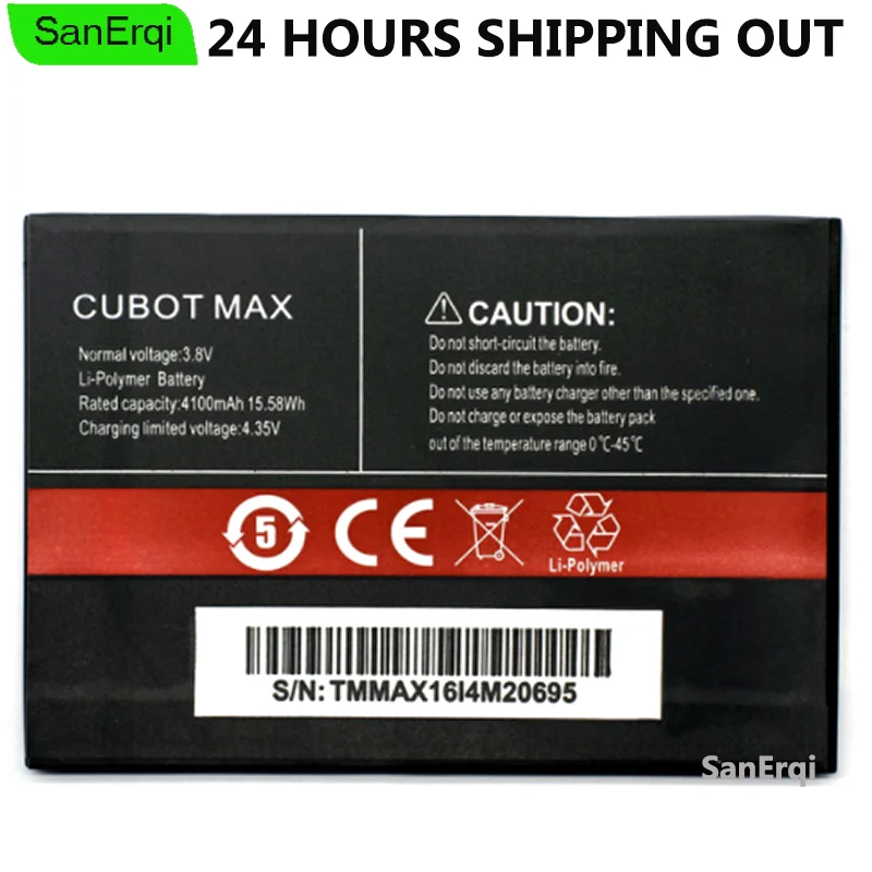Original for CUBOT MAX Battery 4100mAh Full Capacity Batterie Bateria Batterij | Мобильные телефоны и аксессуары