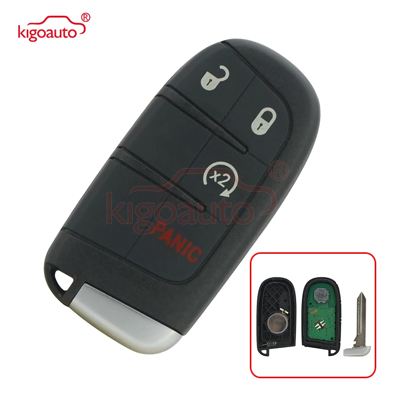 Умная кнопка 68143500AA 68143500AB 68143500AC 4 кнопки 434 МГц для Jeep Grand Cherokee 2014 2015 2016 2017 kigoauto |