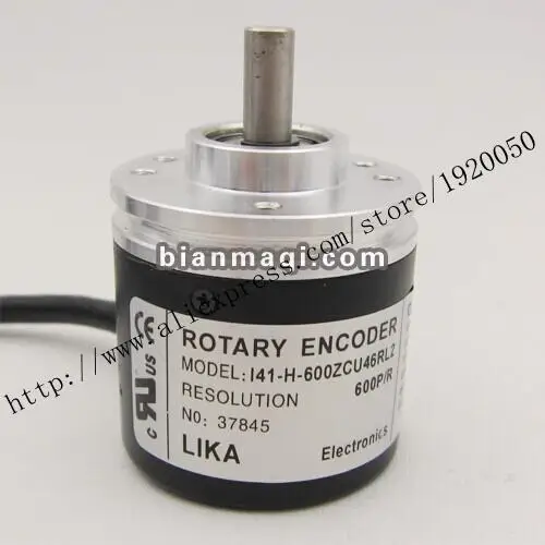 

The I41-H-600ZCU46RL2 LIKA 6mm solid shaft rotary encoder sensor 600 lines