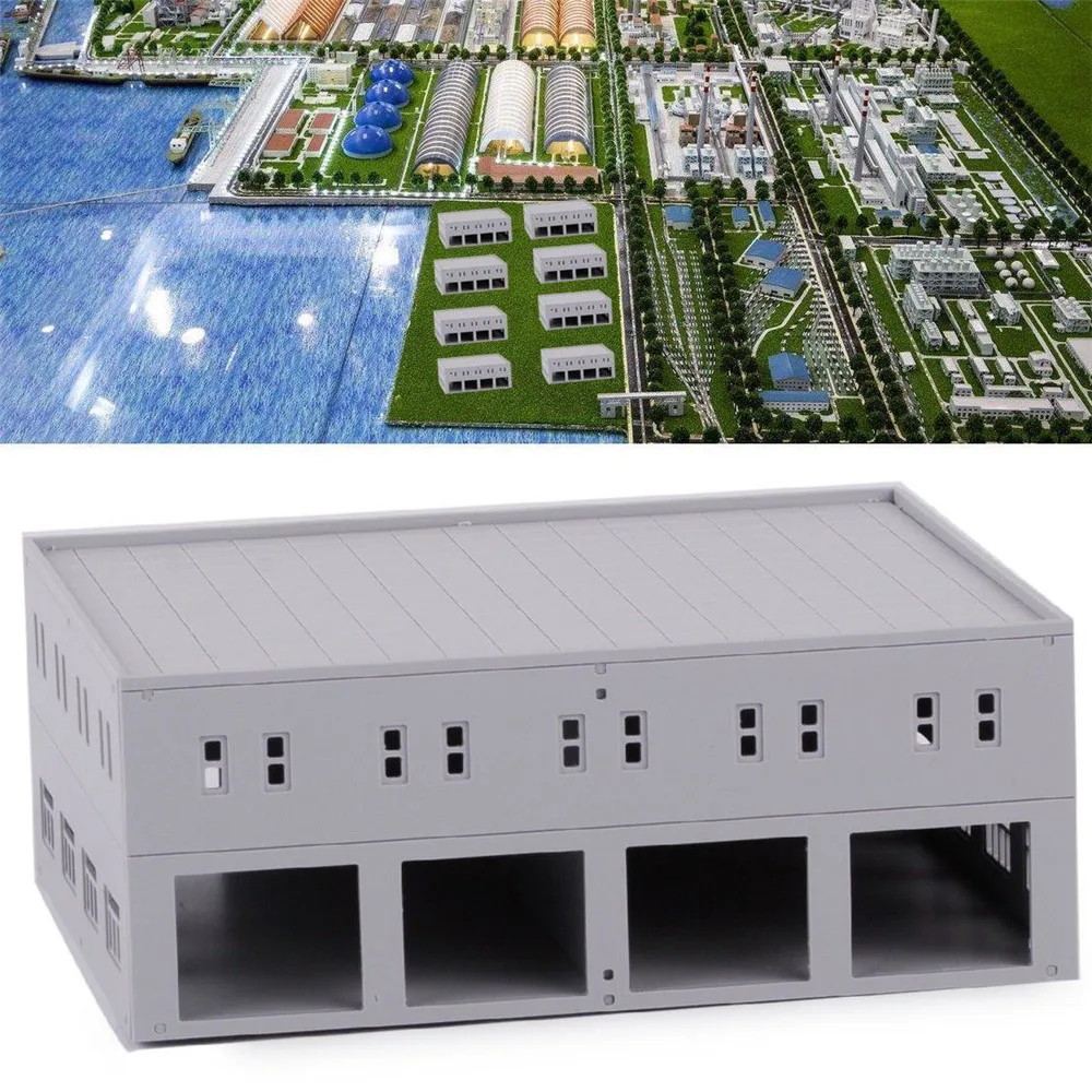 

Garage Model Train Railway Layout Logistic Centre Factory Model Building HO N 1:87 1:100 1:144 Scale Gauge Scene Layout Model