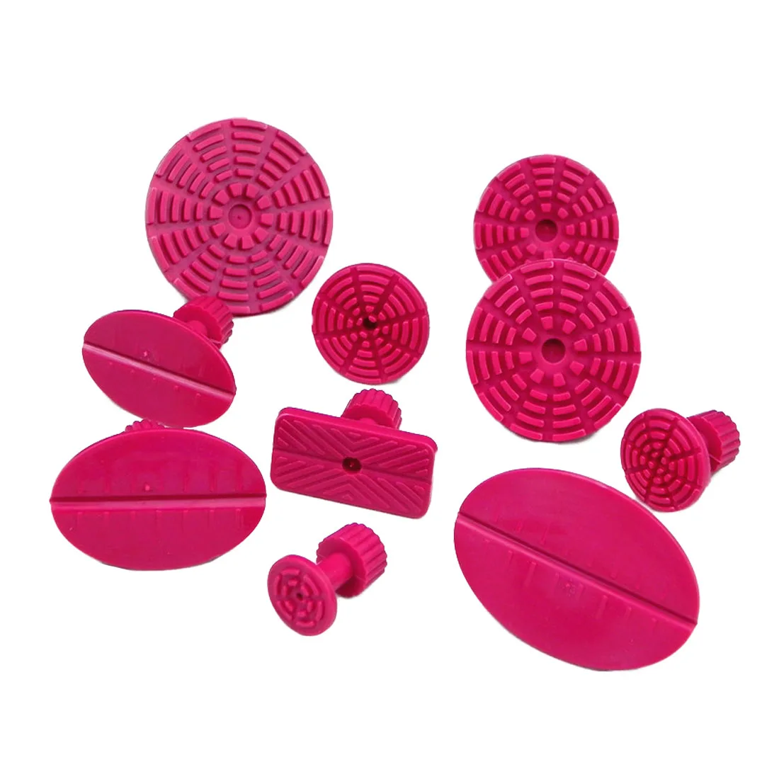 

10Pcs Glue Pulling Tabs Glue Tabs Auto Body Dent Repair Tool Pulling Tabs Car Dent Removal Body Repair Kit Red