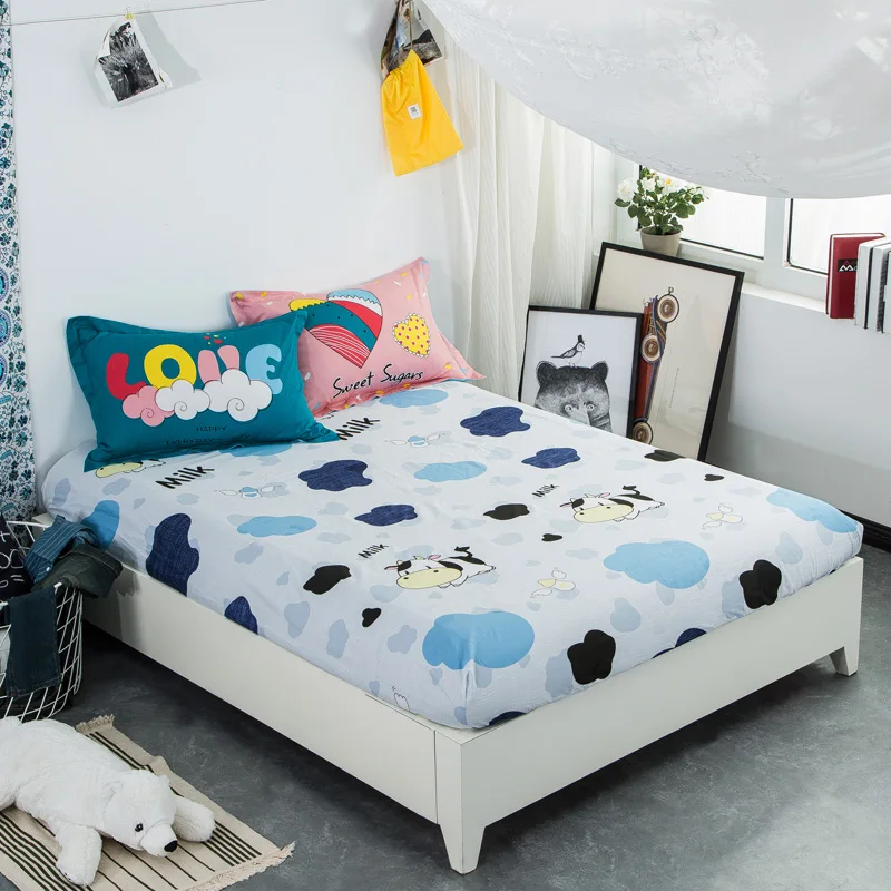 Twin /Queen /King Size Bed Sheet /mattress Cover/Mattress Pad Protector/fitted Sheet/ Cotton