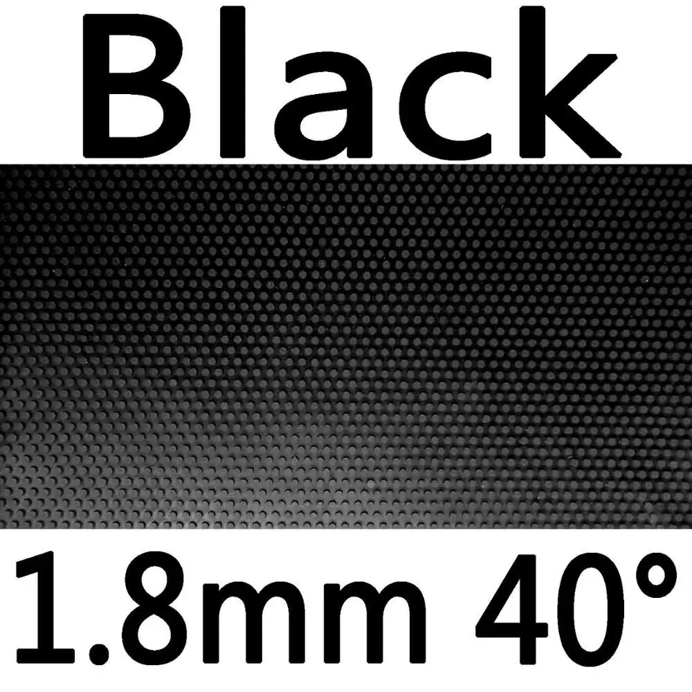 Black 1.8mm H40 Meteor 71-2 Средний Pips Out Настольный теннис резиновый с губкой - Цвет: Black 1.8mm H40