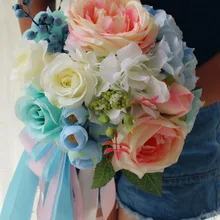 Свадебный букет невесты, держащий цветок высокого класса свадебные букеты праздничный реквизит аксессуары