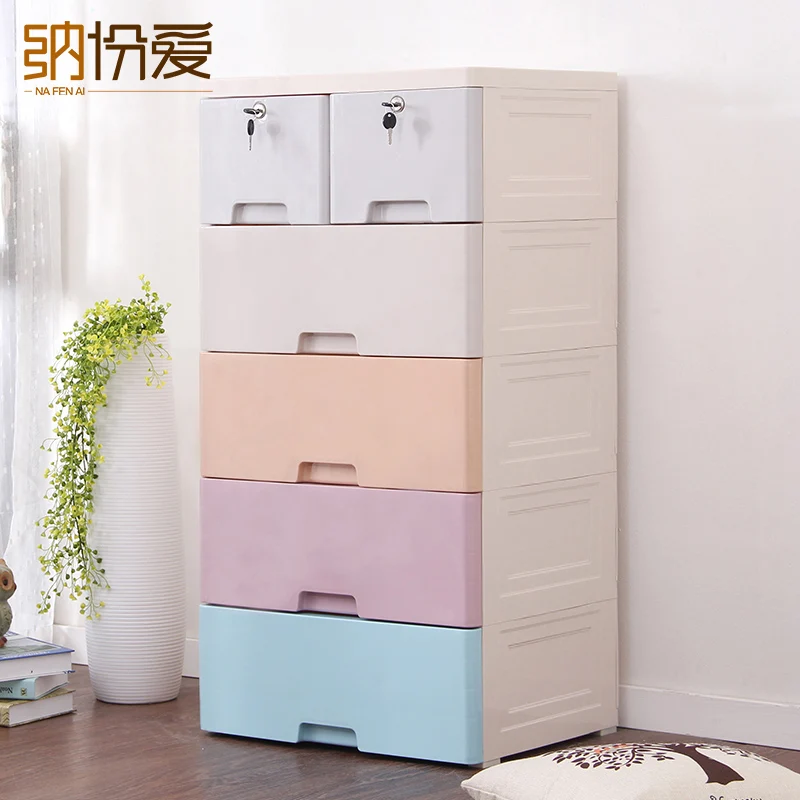 Big Storage Cabinet Plastic Drawer Organizerclothes Storage Box