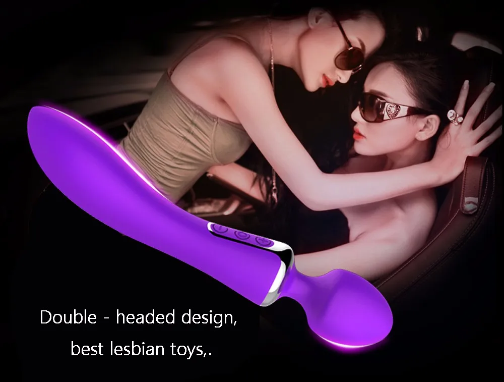 Leten Rechargeable AV Sex Toys Dual Function Intelligent Heating Silicone Body Massage Vibrators For Women Magic Wand Massager 6