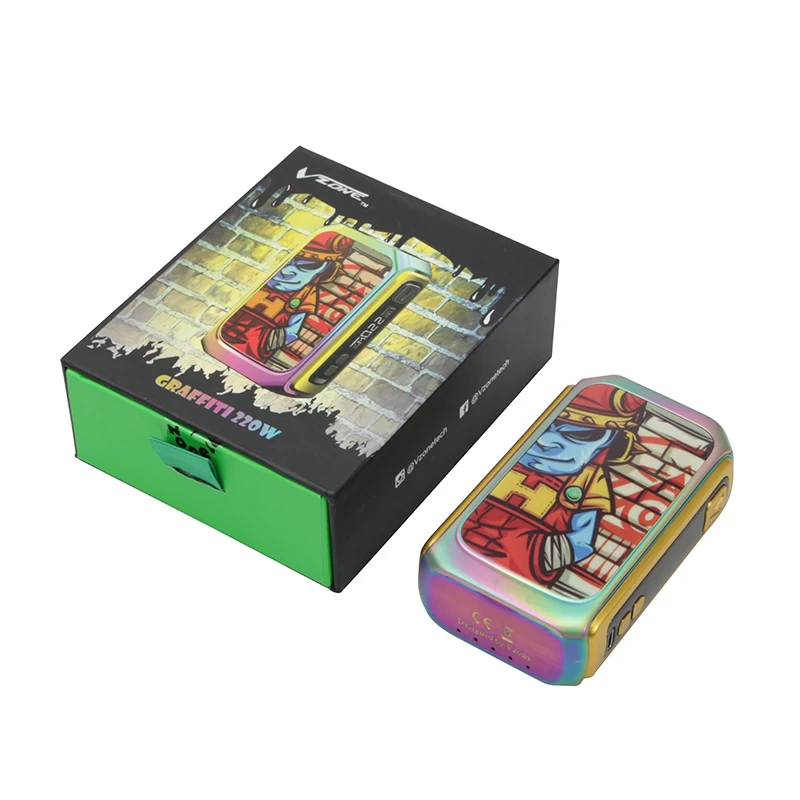 Original Vzone Graffiti 220W TCKA  Box Mod Vape Electronic cigarettes Vaporizer Support RTA RDA RDTA RBA Tanks 01 (6)