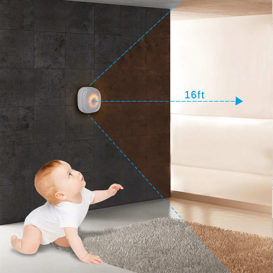 Generic LED Night Light 10 LEDs Motion Sensor Light Use AAA Battery