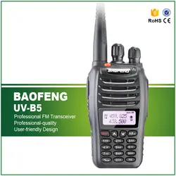 Baofeng UV-B5 двухстороннее радио двухдиапазонный УКВ 136-174 мГц и UHF 400-480 мГц 5 Вт 99CH Портативный радио fm-передатчик Baofeng УФ B5 радио