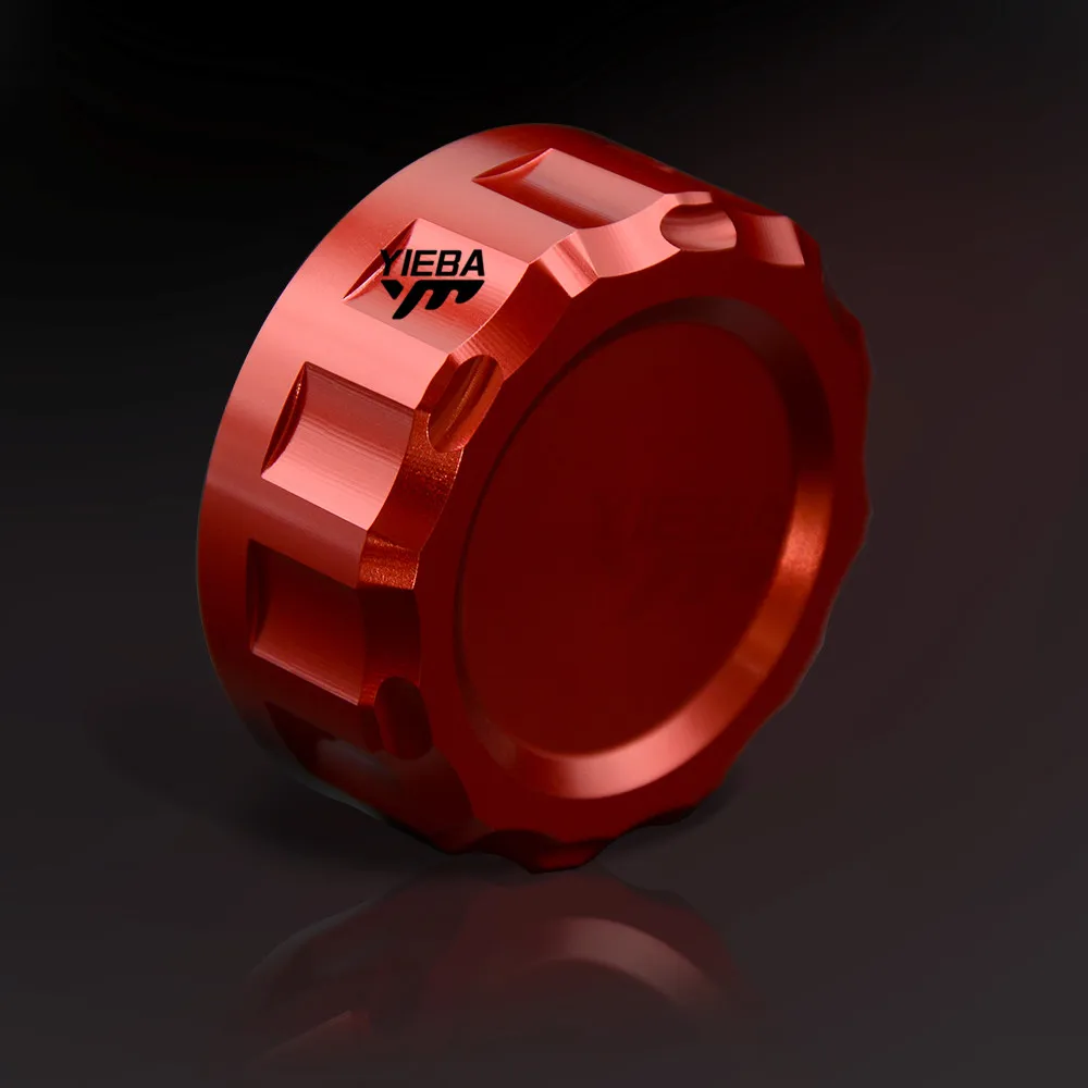 Motorcycle CNC Cylinder Rear Fuel Brake Fluid Reservoir Cover Tank Cap For Honda CB1000R 2008-2010 CBR 1000 RR/CBR 1000 RR C-ABS