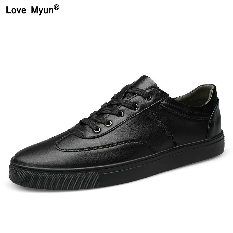 Dos De Couro Para Branco Moda Outono Homens Casuais Lace Preto Preto Sapatos ~ Da up 844 Tamanho Sapatilhas 2019 Homens Nova 49 35 Primavera branco AP7qxFI0Yw