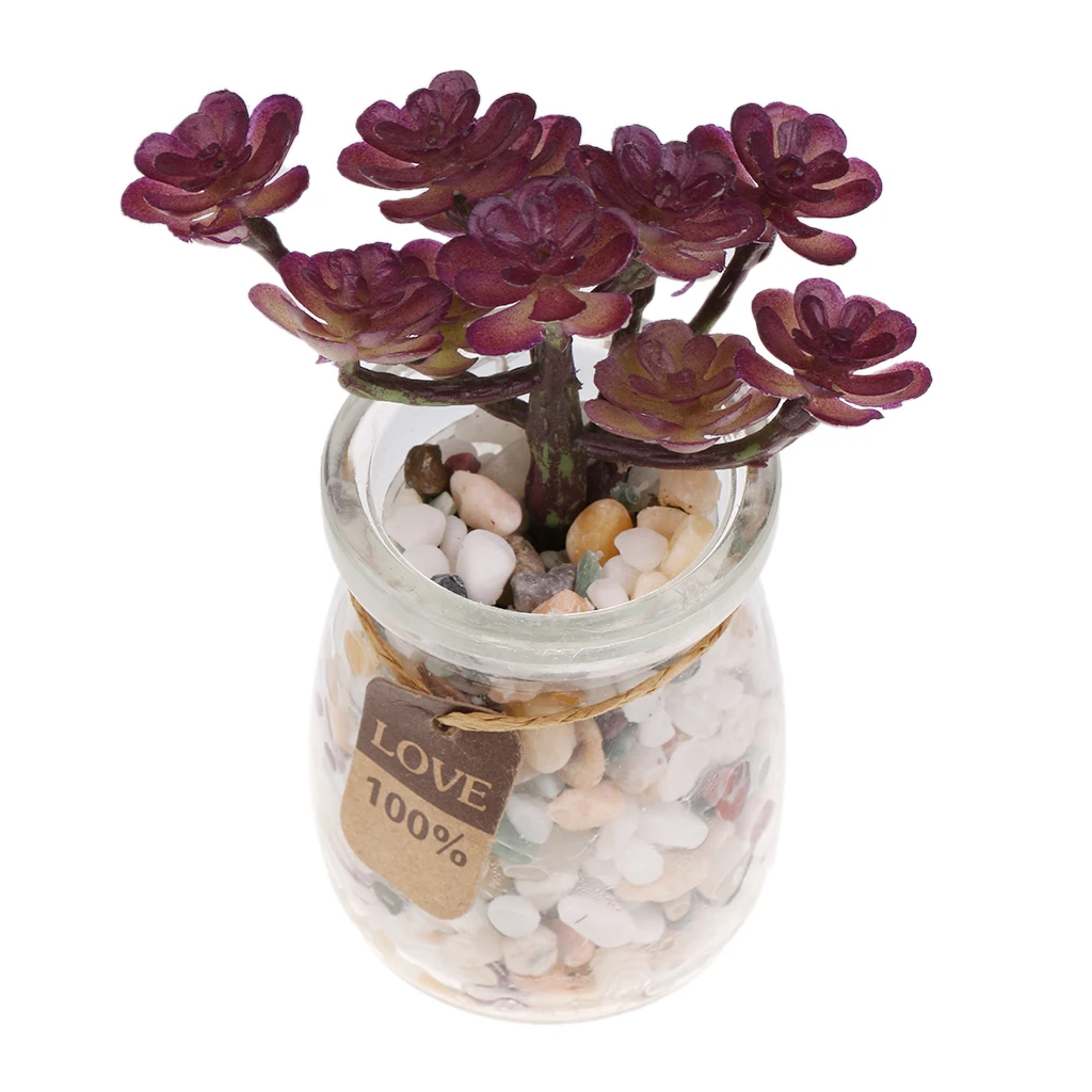 Vivid Faux Cactus Plants Artificial Succulent Flower for Garden Window Office Home Decor Room Shop Cafe Display
