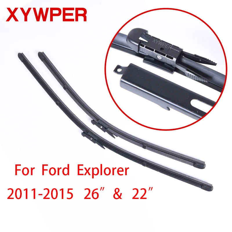 XYWPER Windshield Wiper Blades for Ford Explorer 2011 2015 26"&22" Car Accessories Soft Rubber