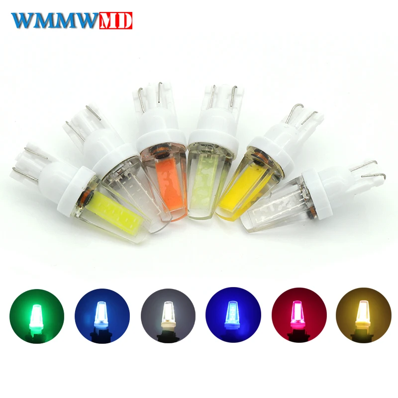 Новый 4x T10 W5W 194 168 1 светодиодный COB Чип Керамика стекло Автомобильный Клин