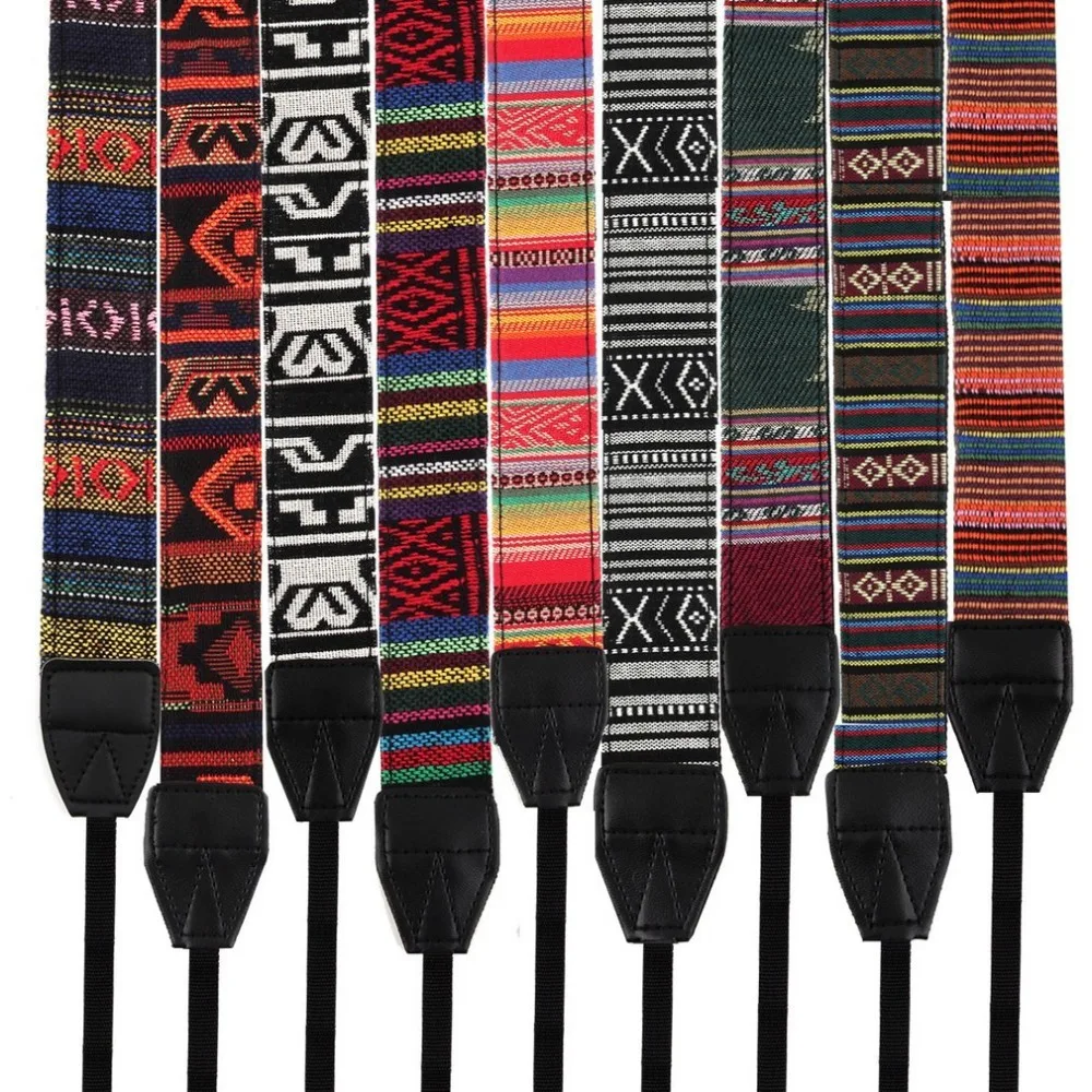 

Camera neck strap ethnic style YouTube hot sale ins explosion models For Nikon Single Shoulder Slings Belts Adjustable Feature