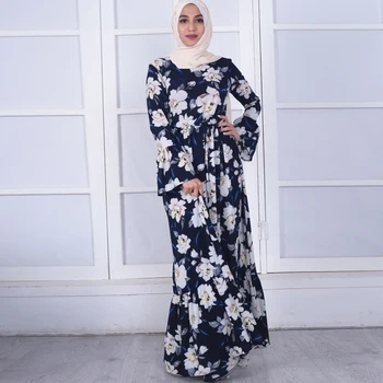 

Vestidos 2019 UAE Abaya Dubai Kaftan Islam Arabic Chiffon Hijab Muslim Dress Robe Musulmane Longue Turkish Elbise Islam Clothing