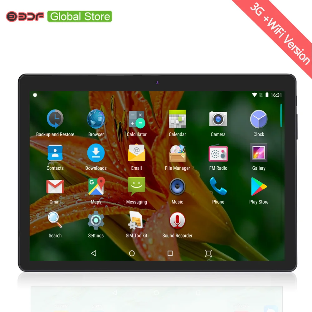 

10 Inch Android 6.0 Tablet Pc Quad Core 1280 ips Lcd 4GB RAM+32GB ROM Built In 3G Mobile Phone Sim Card Tablet 5Mp high Cameras